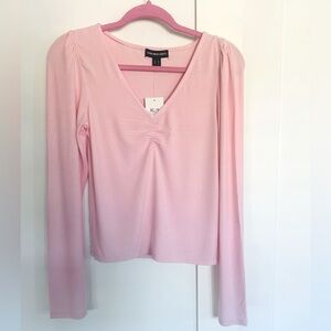 🌸NWT Pink long sleeve top. Size XL